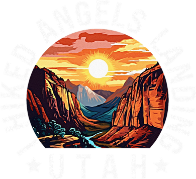 Retro Utah I Hiked Angels Landing Kids Sweatshirt