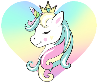 Rainbow Unicorn Heart Long Sleeve Shirt