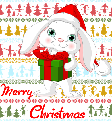 Cute Rabbit Ugly Christmas Sweater Toddler Long Sleeve