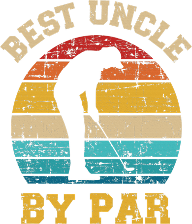 Retro Vintage Best uncle By Par Golf Father's Day Women's Sweatshirt
