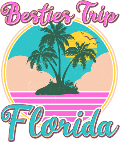 Retro VIntage Besties Trip Florida Hat