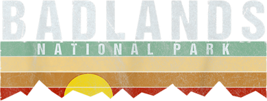 Retro Vintage Badlands National Park Backpack