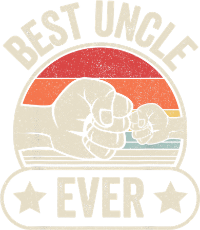 Retro Vintage Best Uncle Ever Fist-bump Kids Hoodie