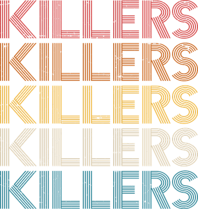 Retro Vintage Colors Killers Logo Hoodie