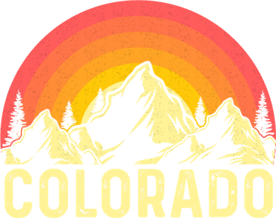 Retro Vintage Colorado Mountain & Sun Women's Tank Top
