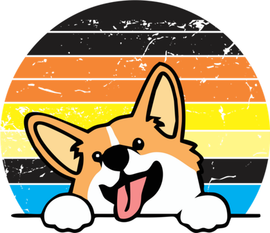 Retro Vintage Corgi Funny Gift For A Dog Lover Corgi Birthday Gift Coaster