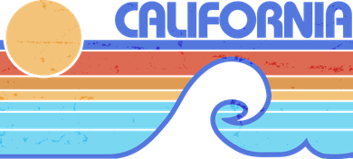 Retro Vintage California Sunset Wave Tumbler