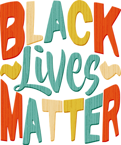 Retro Vintage Colors Black Lives Matter BLM Santa Hat