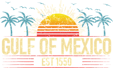 Retro Vintage Gulf of Mexico Beach Women Coaster