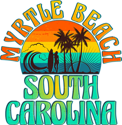 Retro Vintage Myrtle Beach South Carolina Toddler Hoodie