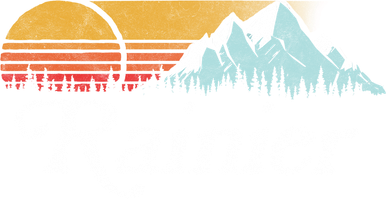 Retro Vibe Mount Rainier Gift Vintage Mountains And Sun Backpack