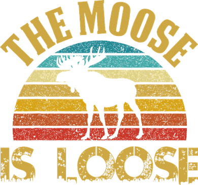 Retro Vintage Moose Is Loose Tote Bag