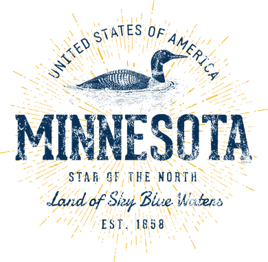 Retro Vintage State Of Minnesota Doddie Hoodie