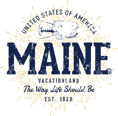 Retro Vintage State Of Maine Women's Sweatshirt