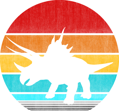 Retro Vintage Triceratops Mousepad