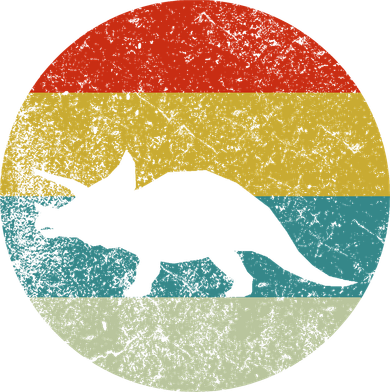 Retro Vintage Triceratops Mousepad