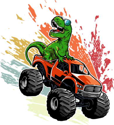 Retro Vintage Tgiftrex Dinosaur Monster Truck Gift Baby Bodysuit