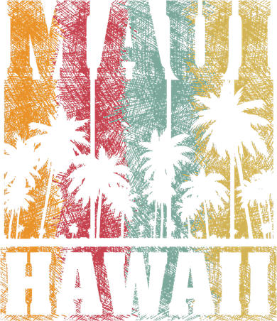 Retro Vintage Tropical Maui Hawaii Coaster