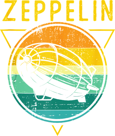 Retro Vintage Zeppelin 70s 80s Dirigible Airship Women's Tank Top