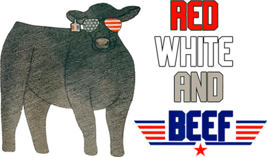 Red White And Beef Baby Bodysuit