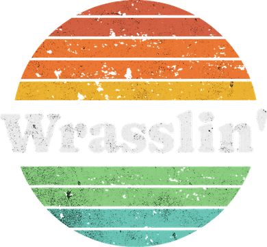 Retro Wrasslin Funny Wrestling Lover 70s Style Kids Hoodie