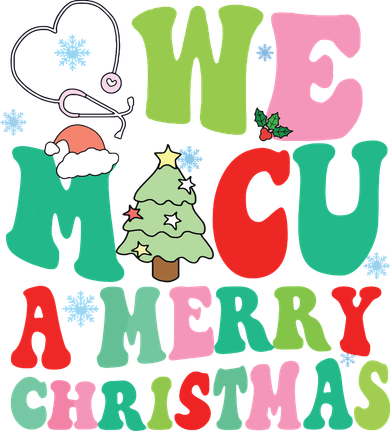 Retro We Micu A Merry Christmas Medical Icu Rn Aide Tech Baby Bodysuit