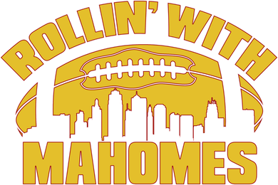 Rollin With Mahomes Kansas City Skyline Kids Sweatshirt
