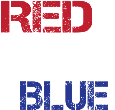 Red Wine and Blue USA Flag Women's Sweatshirt