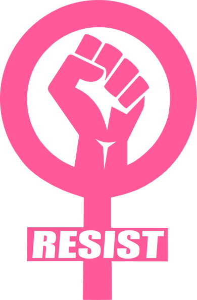 Resist Fist Women's Rights Logo Anti Trump Protest Backpack