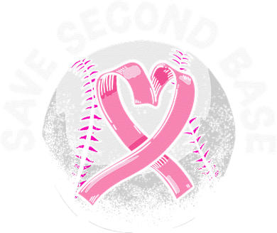 Save 2nd Base Baseball Player Breast Cancer Awareness Pajama Set
