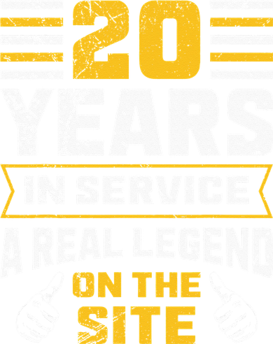 Service anniversary 20 years work anniversary Coaster