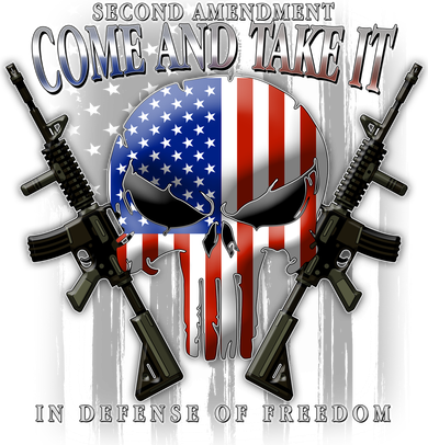 2nd Amendment Come And Take It In Defense Of Freedom Button