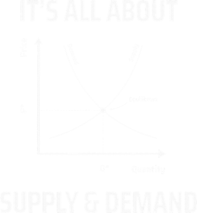 Supply And Demand Funny Economics Teacher & Economist Tote Bag
