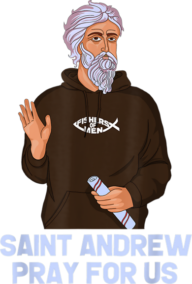 St Andrew Fishing Patron Saint Of Fisherman Catholic Saint Baby Bodysuit