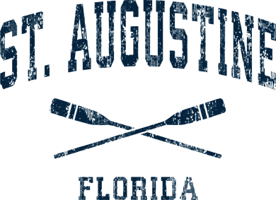 St. Augustine Florida Vintage Nautical Paddles Sports Oars Kids Hoodie