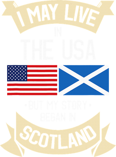 Scotland American Flag Usa Scottish Roots Gifts Doggie Tank