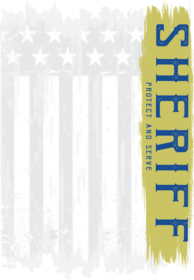 Sheriff American Flag Protect And Serve Toddler Long Sleeve