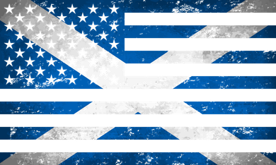 Scottish American Flag Doggie Tank
