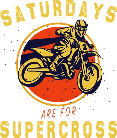 Saturdays Are For Supercross Dirt Bike Mx Racing Biker Women's Long Sleeve Shirt