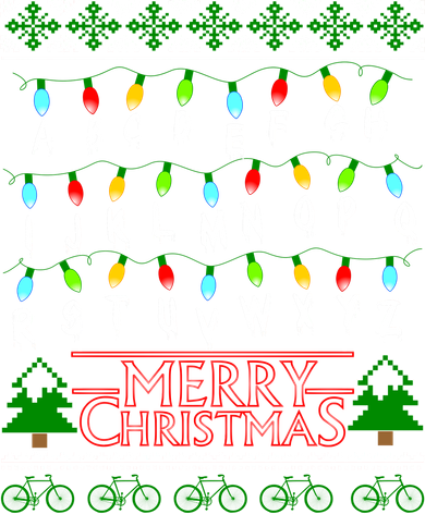 Strange Christmas Lights Alphabet Ugly Christmas Sweater Design Toddler Hoodie