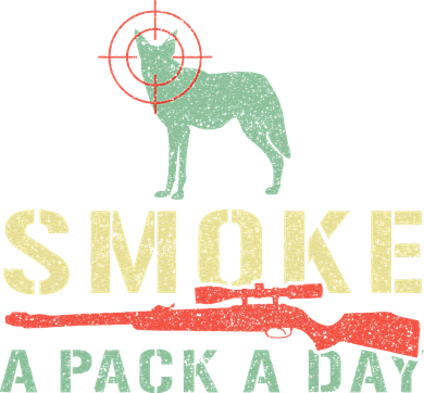 Smoke A Pack A Day Coyote Hunting Toddler Long Sleeve