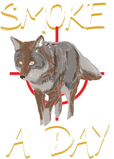 Smoke A Pack A Day Coyote Hunting Jackal Wolf Great Gift Tote Bag