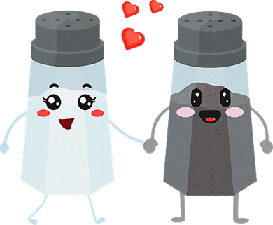 Salt And Pepper Shaker Couple Gift For Chefs And Cooks Coaster