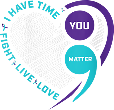 Suicide Awareness Prevention Heart Semi Colon You Matter Backpack