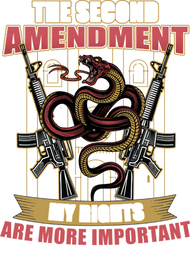 The 2nd Amendment My Rights Are More Important Than Your Feelings Button