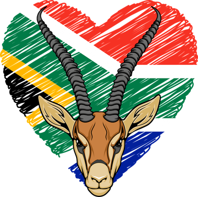 South African Springbok Flag Ornament