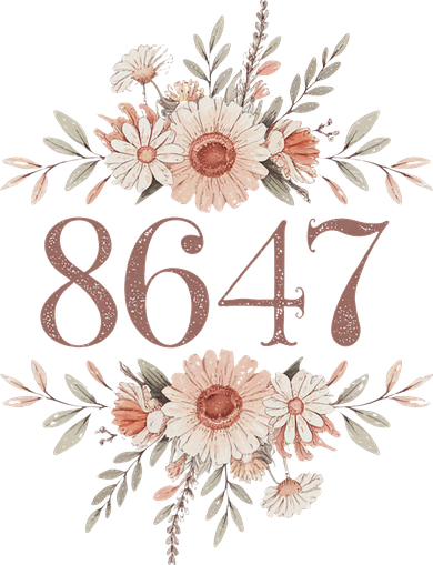 Subtle Anti Trump 8647 Flower Floral Boho President Liberal Button