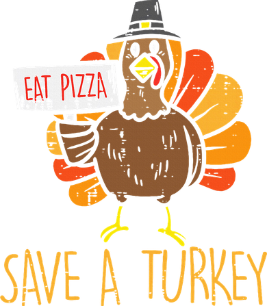 Save A Turkey Eat Pizza Funny Thanksgiving Tank Top