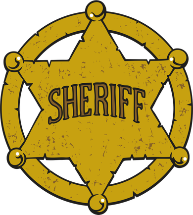 Sheriff Badge Button