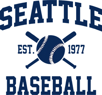 Seattle Baseball Athletic Vintage Sports Team Fan Coaster